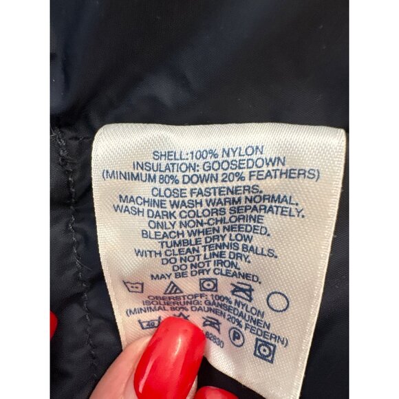 Lands End Men Puffer Vest L Nylon Down Filled Quilt Black Lightweight Work Wear - Picture 4 of 6